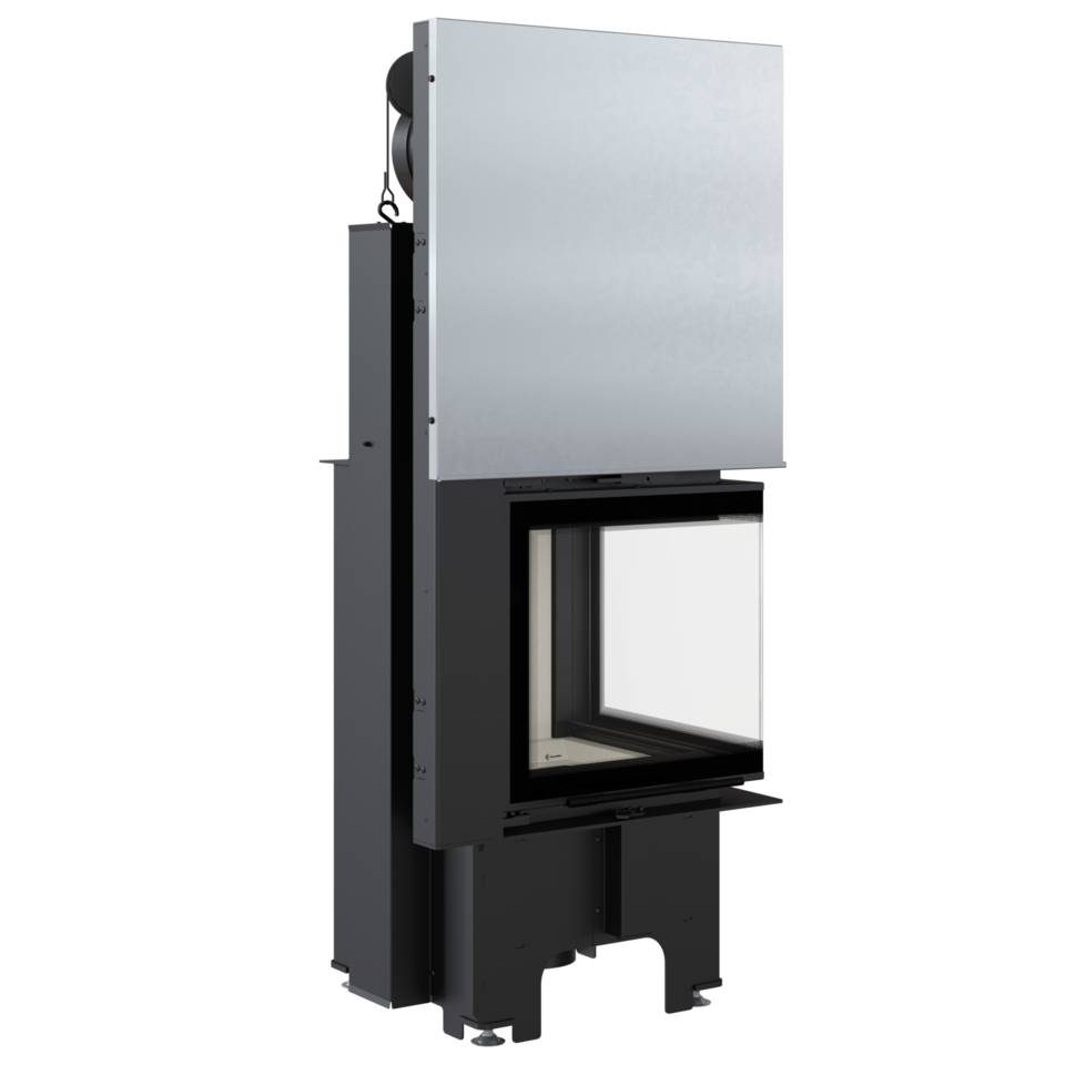 Kratki Kamineinsatz Vnp 480/480 Rechts Hebetür 8 Kw Kamin Kaminofen Heizeinsatz
