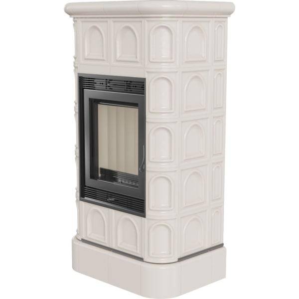 Kachelofen Kratki Blanka 8 Kw Kaminofen Mit Kachel Hell Beige Cream Farbe