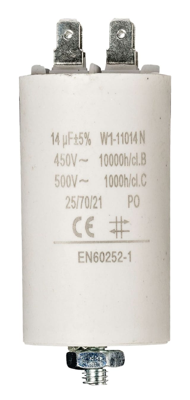 Kondensator Motorkondensator Anlaufkondensator Arbeitskondensator 450V 14.0 µF / 14 uF