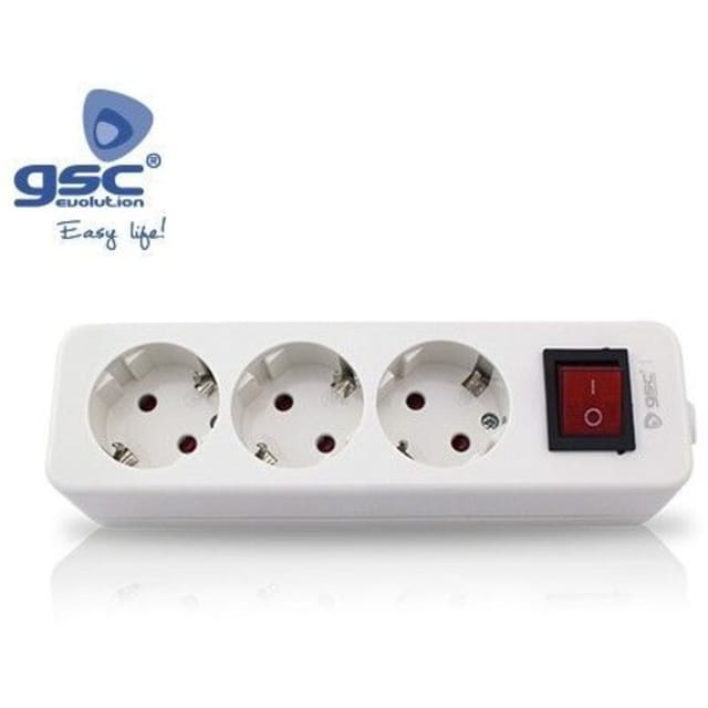 GSC - Mega 3-Stecker mit mehreren Basen + Akku-Schalter 000800276