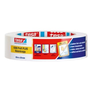 tesa PREMIUM 04306-00044-02 Kreppband tesakrepp® Beige (L x B) 50 m x 30 mm 1 St.