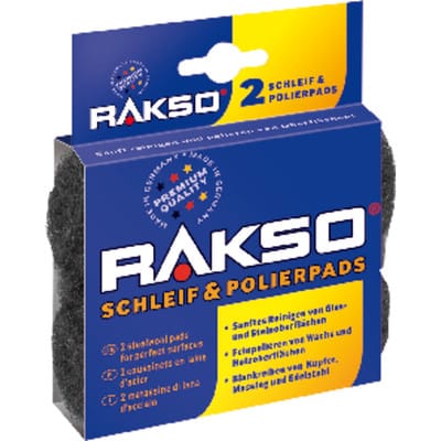 Rakso Stahlwolle - Stahlw-Schleifkissen fein 2er-Pack sb