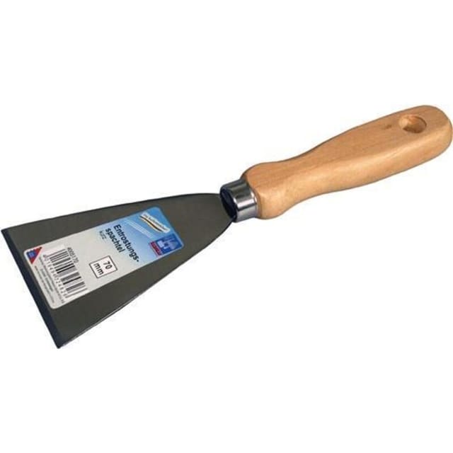 HAROMAC 4005170 Entrostungsspachtel Breite 70 mm fein poliert Holz rund