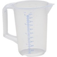 Messkanne 1000 ml Polypropylen transparent D117xH165mm Griff geschlossen Bild 2