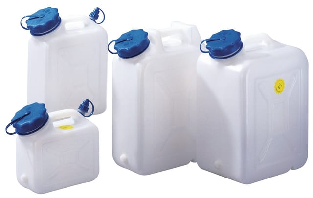 FP - Weithalskanister 10l pe natur Einfüllöffnung-D.88mm H397xB302xT154mm