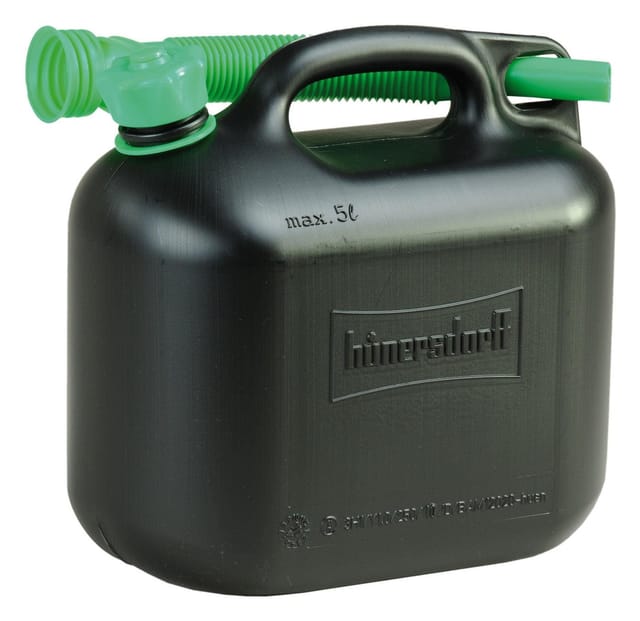 Reservekraftstoffkanister 5 l schwarz hdpe L265xB147xH247mm