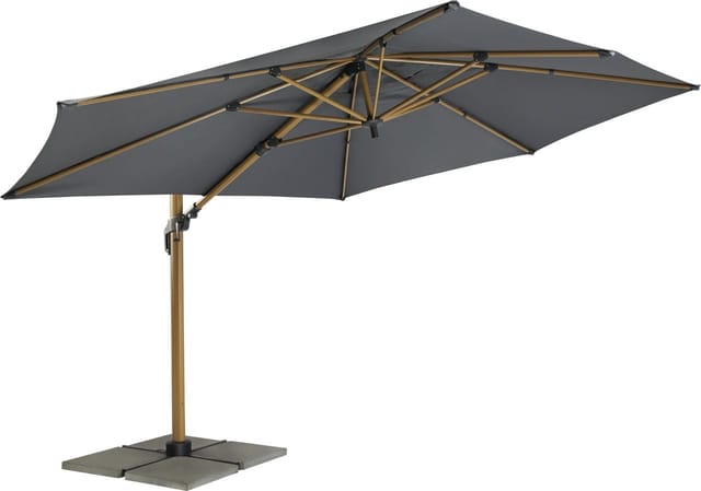Ampelschirm Tarifa anthrazit ø 4 m Sonnenschirm Gartenschirm - Primaster