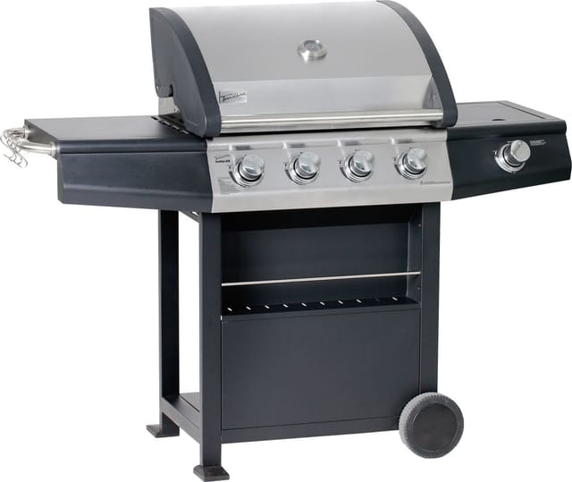 Trendline - Gasgrill Cordoba 410 4 Edelstahlbrenner Grillwagen Grillstation