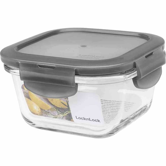 Lock&lock - Box 'Boroseal' 0,3 l quadratisch 12 x 12 x 6,5 cm, transparent