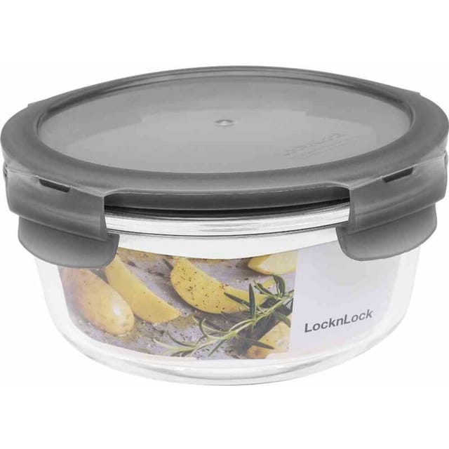 Lock&lock - Box 'Boroseal' 0,65 l rund ø 15,5 x 7,5 cm, transparent
