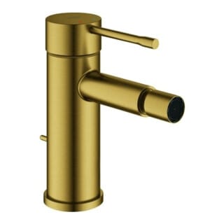 Grohe Essence 1-Loch-Einhand-Bidetbatterie, Cool Sunrise gebürstet, Zugstangen-Garnitur, Professional Edition