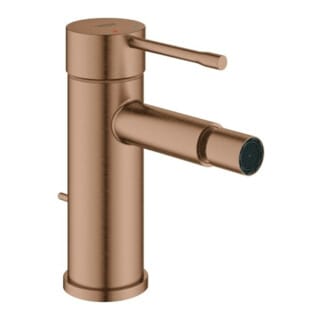 Grohe Essence 1-Loch-Einhand-Bidetbatterie, Warm Sunset gebürstet, Zugstangen-Garnitur, Professional Edition