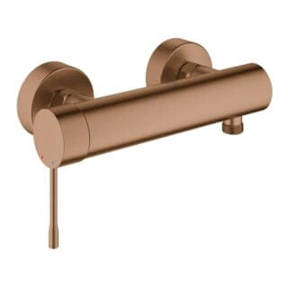 Brause-Einhebelmischer Essence warm sunset gebürstet, Wandmontage - Grohe