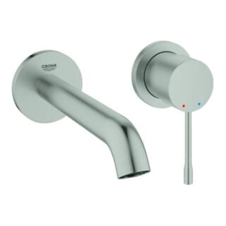 2-Loch-WT-Wandbatterie Essence 291921 fms Ausladung 183mm supersteel