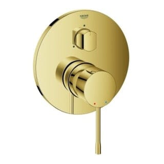 Grohe Essence Einhandbatterie Fertigmontageset Cool Sunrise, für 3-Wege Umstellung