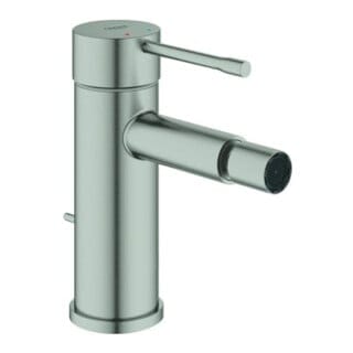 Grohe Essence 1-Loch-Einhand-Bidetbatterie Supersteel, Zugstangen-Garnitur, Professional Edition