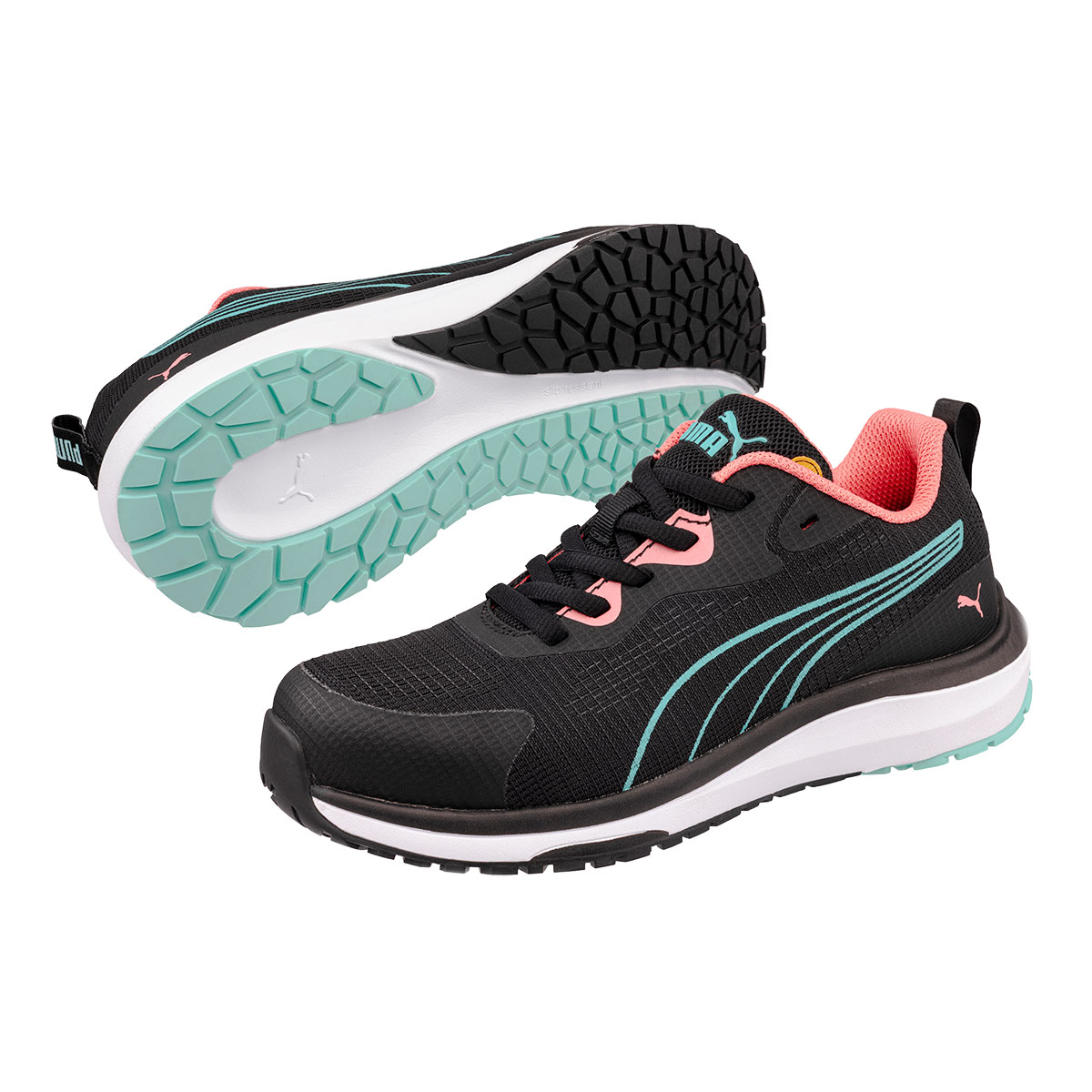 Puma Celerity Knit Blue/coral Low S1ps Esd Hro Sr Vegane Damen-arbeitsschuhe - 39 Eu