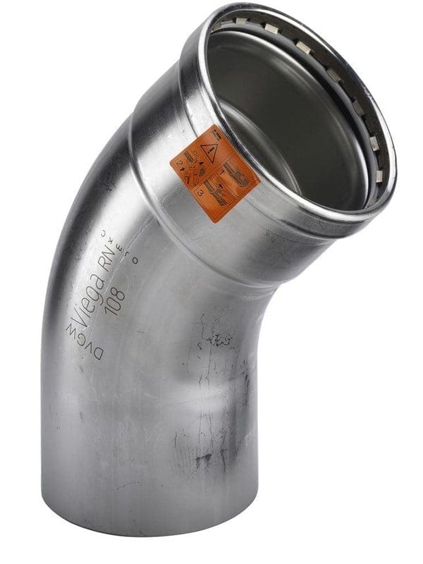 Bogen Sanpress Inox xl 2326.1XL in 88,9mm Edelstahl - Viega