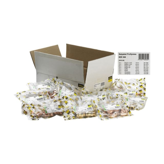 Viega - Setpaket Profipress-Set 1 2416.98 in 15 und 22mm Kupfer