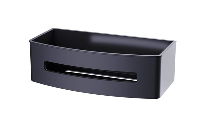 Swiss Aqua Technologies - Duschkorb 22 cm aus rostfreiem Stahl, Schwarz (satdpolmc)