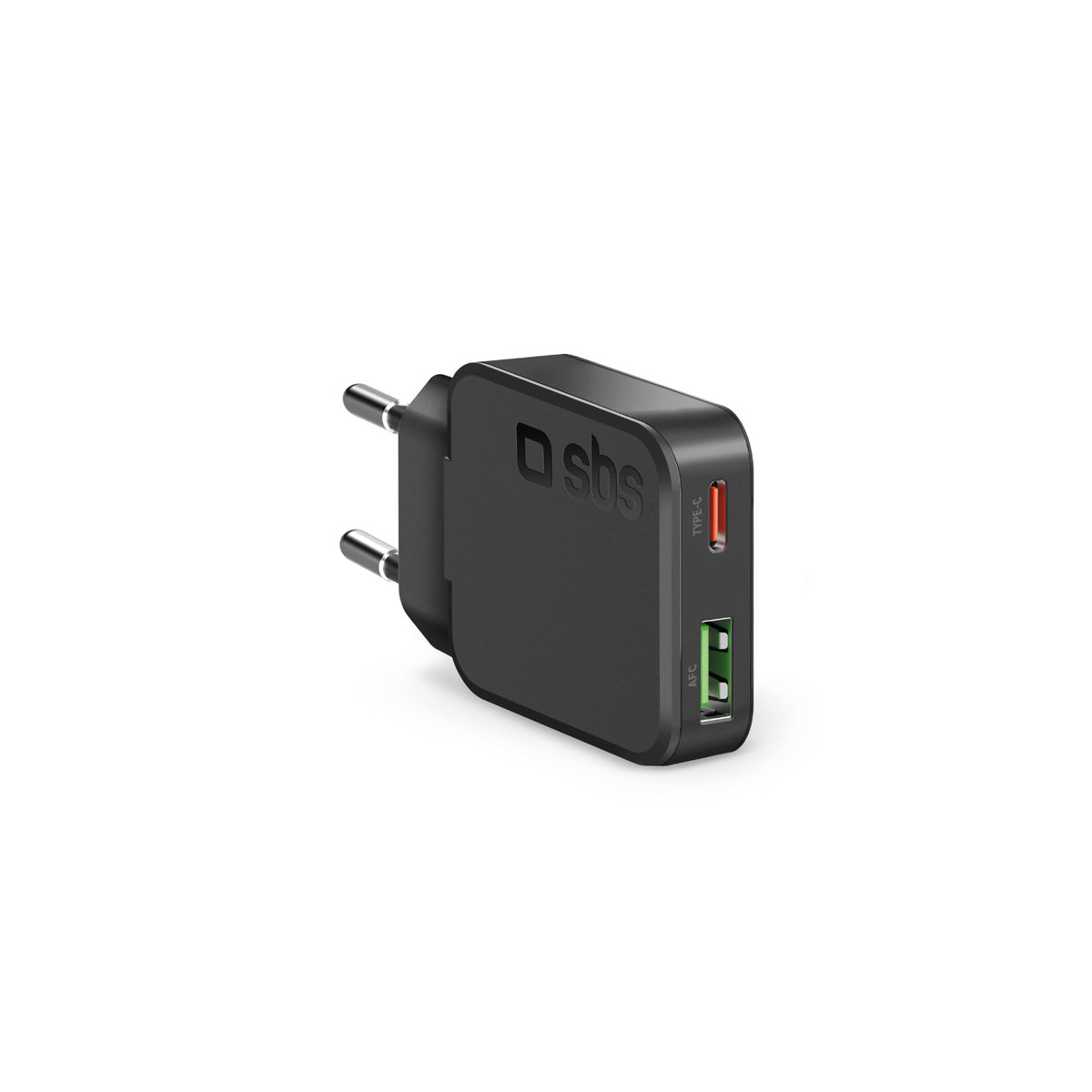 Sbs Tetrganusbtc30slim Ladegerät Für Mobilgeräte Smartwatch, Smartphone, Kopfhörer, Tablets Schwarz Ac Schnellladung Drinnen