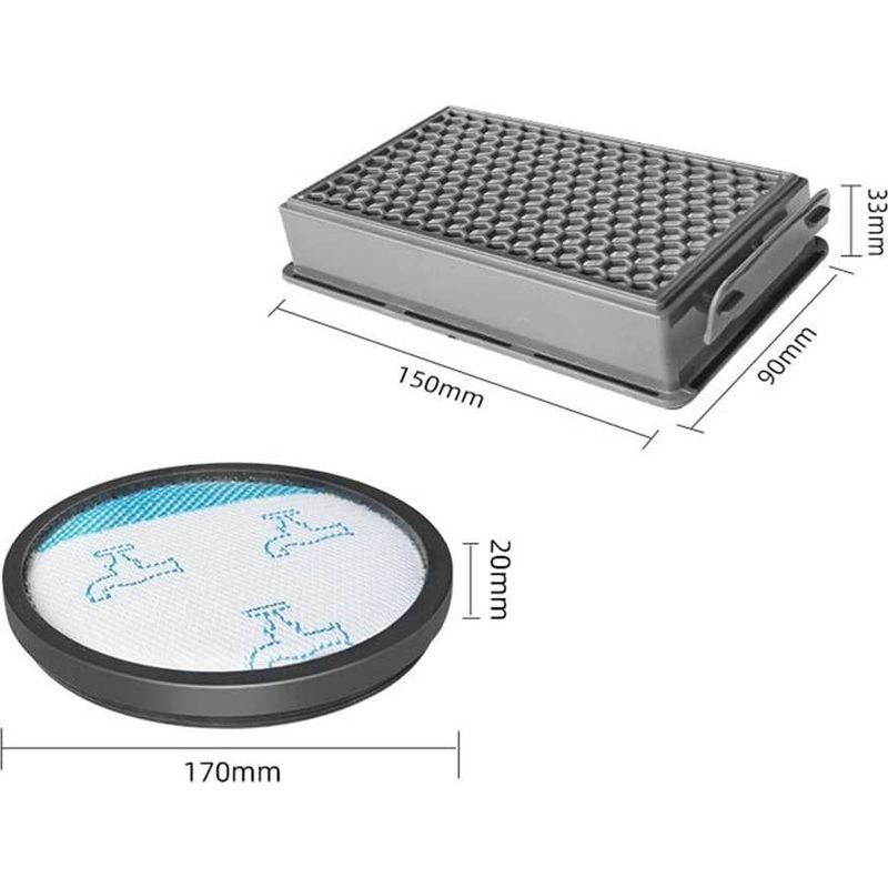 Hepa-filterset Zr780000 Für Rowenta Compact Power Xxl Staubsauger Ro4859ea Ro4811ea, Ro4871ea, Ro4855ea, Ro4826e