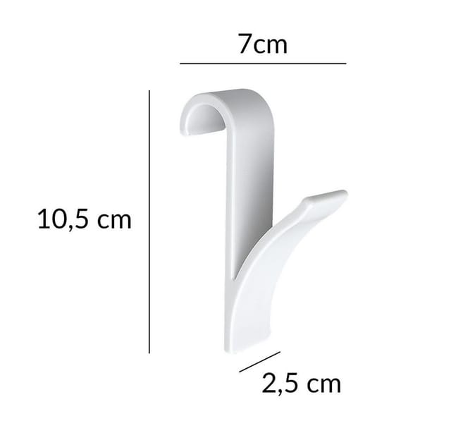 Rundheizkörper-Haken Weiß, 12er Set - Wenko