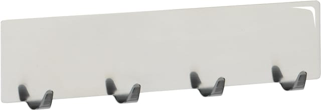 Wenko - Hakenleiste Esperia Edelstahl glänzend, chrom, 4 Haken Handtuchhaken