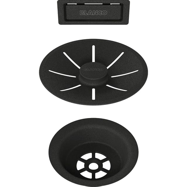 Blanco Accessoires - Ablaufset C-overflow, BlackEdition, Schwarz matt 239975