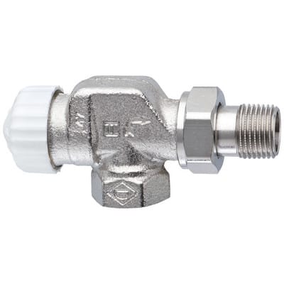 Thermostatventil, V-exact ii Axial, 1/2'', Kvs 0,86, RG-vernickelt 3710-02.000 - Heimeier