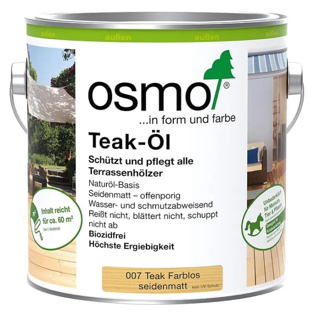 007 Teak Öl Farblos 2,5 Ltr - Osmo