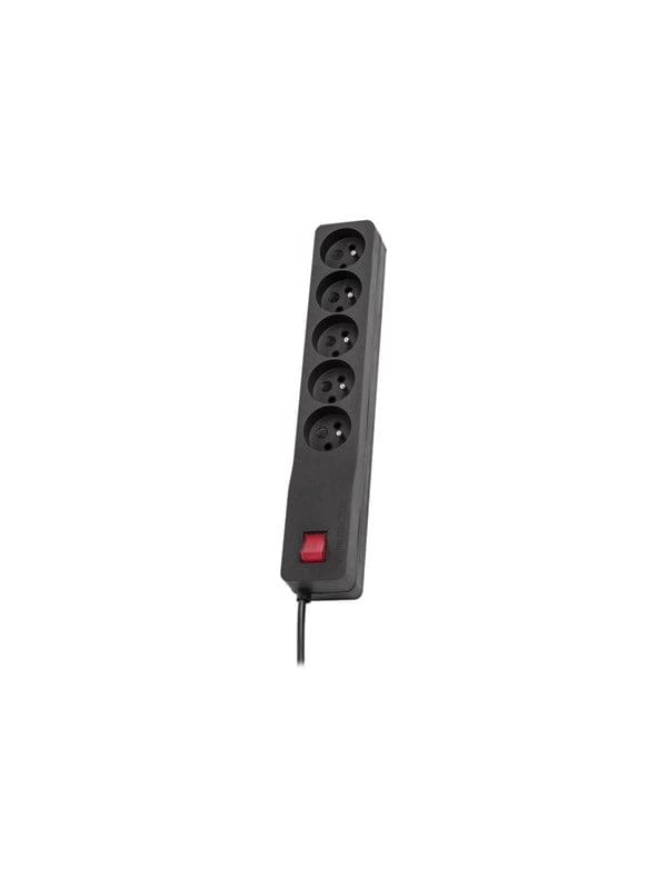 Lestar ZX 510 5m Überspannungsschutz-Steckdosenleiste schwarz (ZX 510 G-A K.:CZ 5,0M)