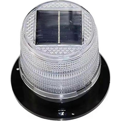 Solarbetriebene Magnetische Blinksignalleuchte Für Die Nacht, Blinklampe Für Das Dach Von Autos Oder Lkws, Batteriebetriebene Drahtlose Warnleuchte, Stroboskopeffekt.