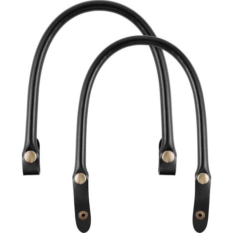 2 Stück Abnehmbare Taschengriffe Aus Pu-leder, Ideal Als Ersatz Für Diy-bastelarbeiten Und Damenhandtaschen.