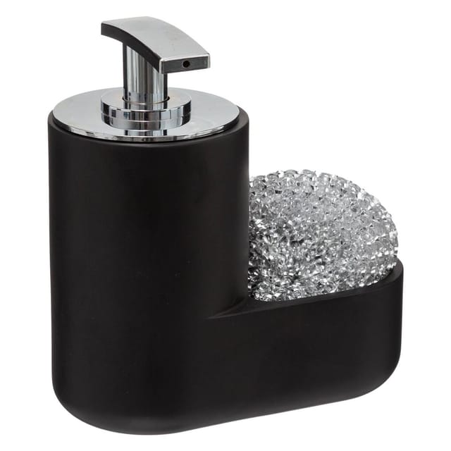 5five Simply Smart - Seifenspender mit schwamm 300ml schwarz - 5five