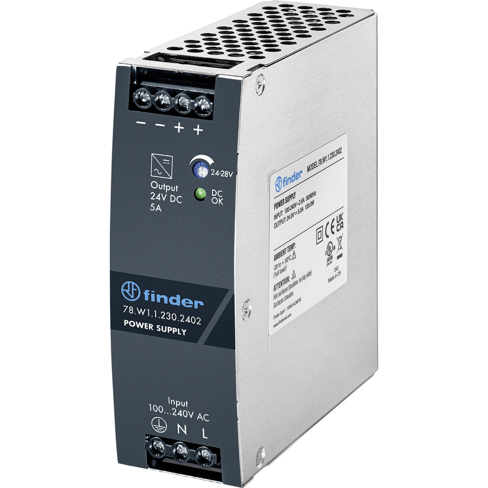 Finder 78.w1.1.230.2402 Schaltnetzteil 5 A 120 W Anzahl Ausgänge:1 X Inhalt 1 St.