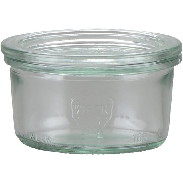 Siena Home - Sturz-Glas 'Cucinare' Rundrand 165 ml Weck-Glas, Rundrand-Deckel