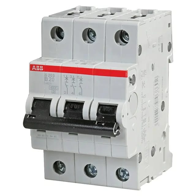 ABB 2CDS253001R0205 S203-B20 Leitungsschutzschalter 3polig 20 A