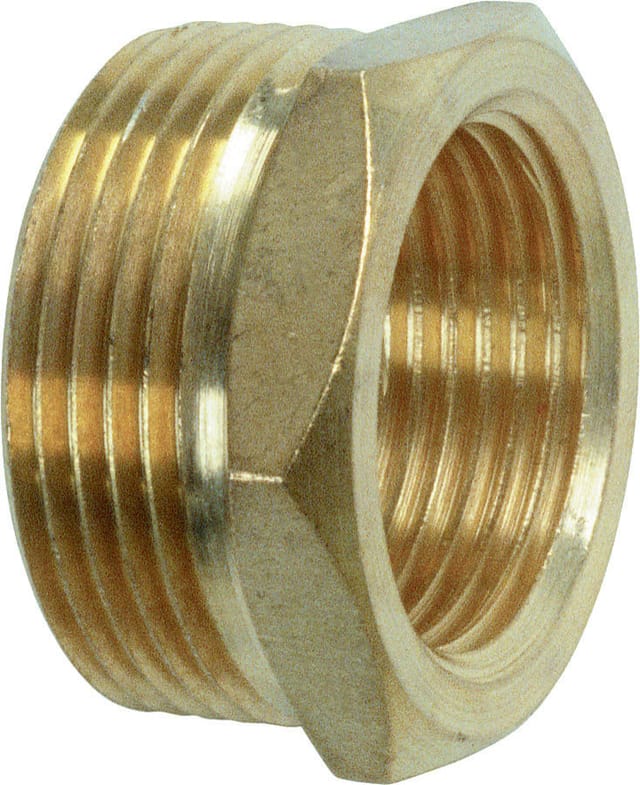 Meister Cornat Messing Reduzierstück AG 1 + IG 3/4 Schraubfittings