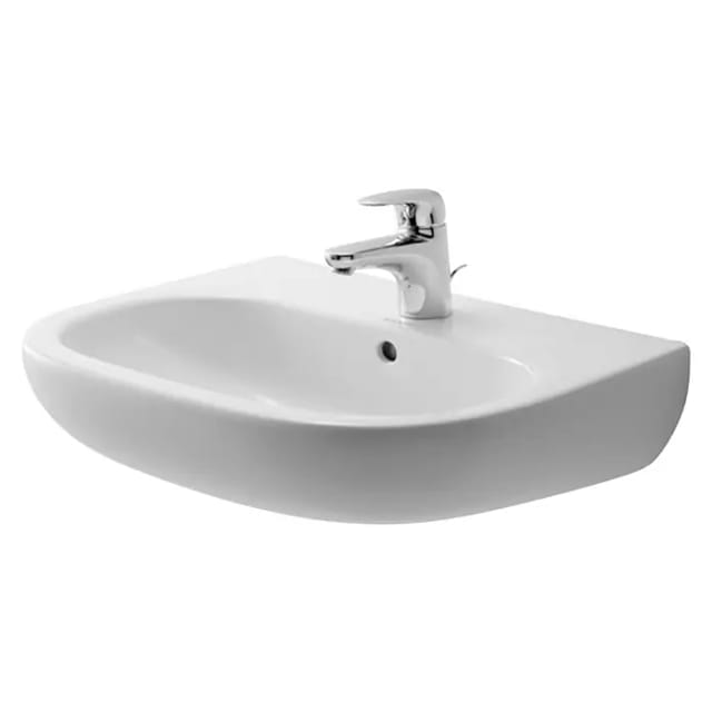 Duravit - Waschtisch D-Code 550x430mm weiß 1 Hahnloch, mit Überlauf