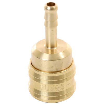 Euro Druckluftkupplung Schnell-Kupplung aus Messing mit 6 mm Schlauchtülle