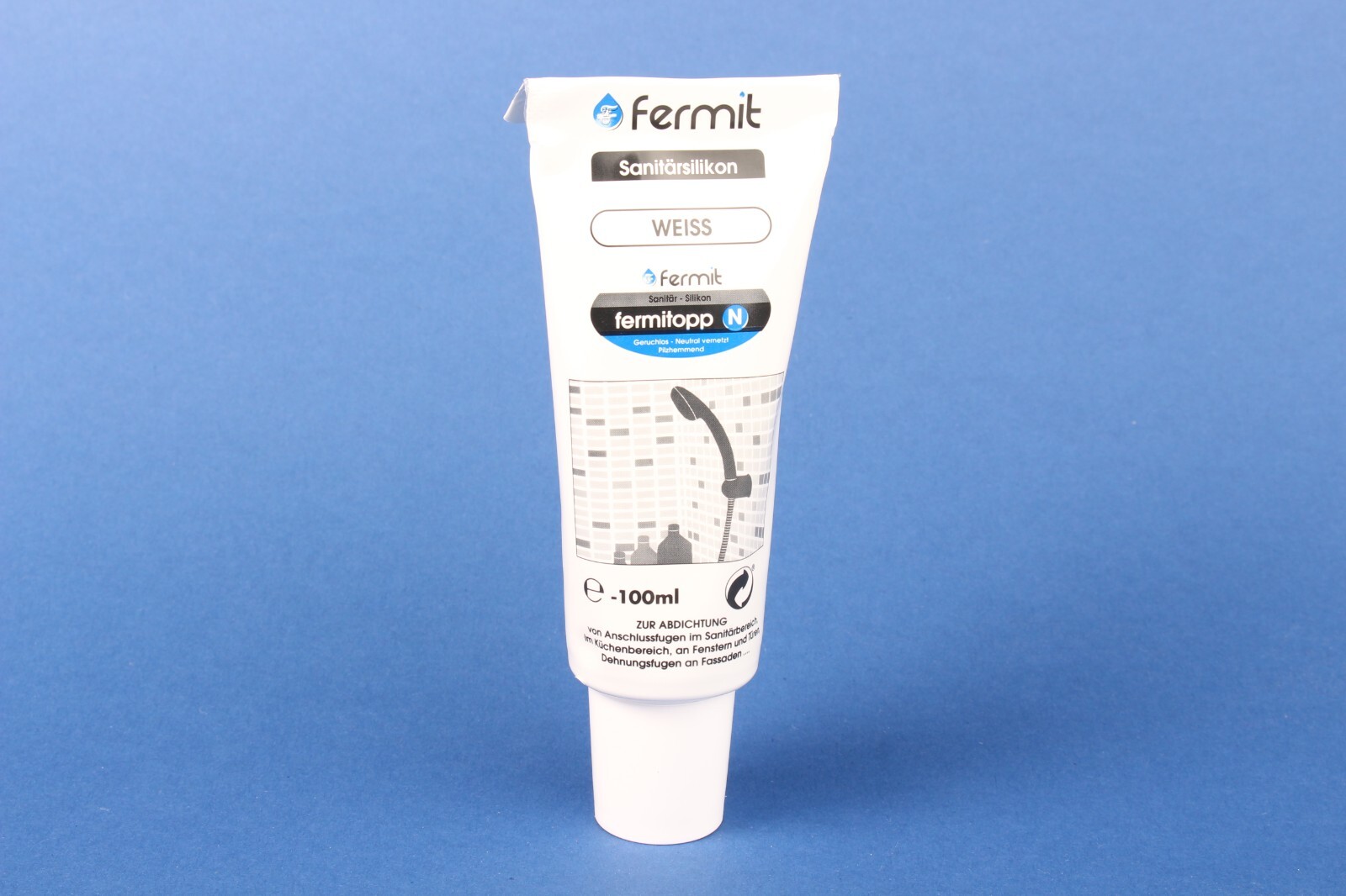Fugendichtstoff opp n Silicone-Basis, 100 ml Tube, weiß 16060 - Fermit Bild 2