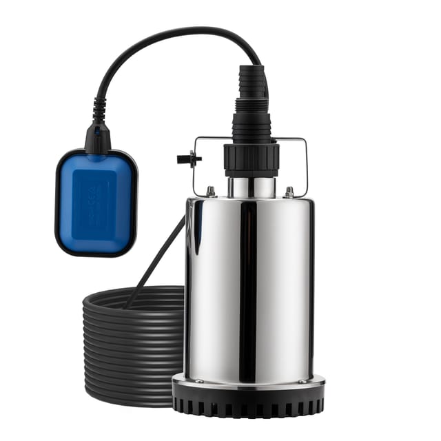 Tauchpumpe bis 7500l/h, max. Förderhöhe 6,5m, Schmutzwasserpumpe 400W, Fremdkörper bis 5mm - Wiltec
