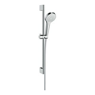 Hansgrohe Croma Select S - Brausegarnitur Vario 0,65 m, EcoSmart 9 l/min, weiß / verchromt 26563400