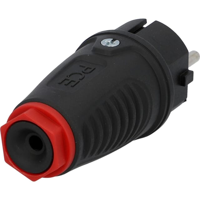 Unitec 40549L Vollgummi - Schutzkontakt-Stecker