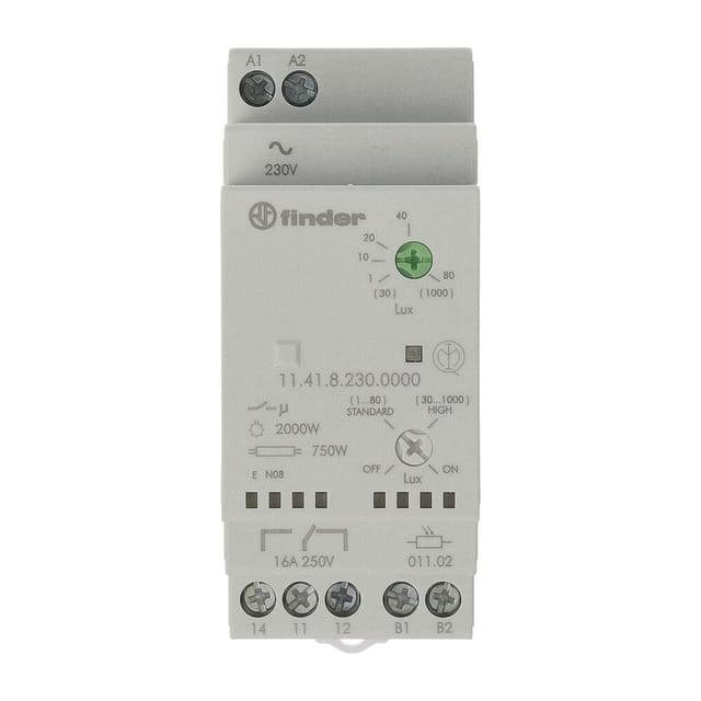 Dämmerungsschalter 1 St. 11.41.8.230.0000 Betriebsspannung:230 v/ac Empfindlichkeit Licht: 1, - Finder