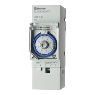 Finder - Wasserdichte elektromechanische tagesfahrzeitschaltuhr 12.01.8.230.0000
