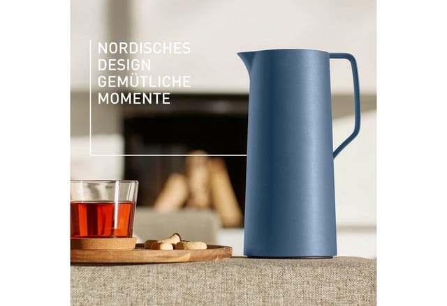 Emsa - N4170300 Motiva Thermosflasche, Nordblau, 1000 ml