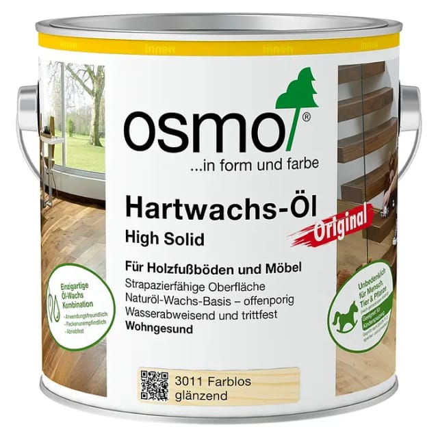 Osmo - Hartwachs-Öl Original Farblos Glänzend 2,50 l - 10300163