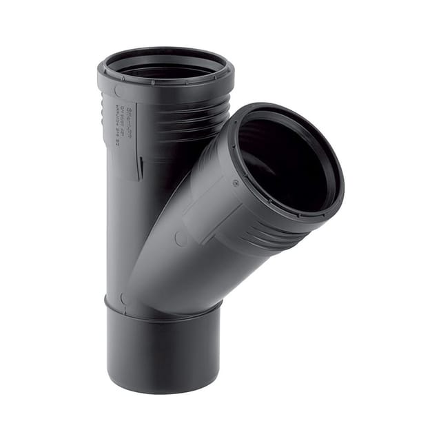 Geberit - Silent pp Abzweig 390535141 DN100/100, 45Grad, schalloptimiert